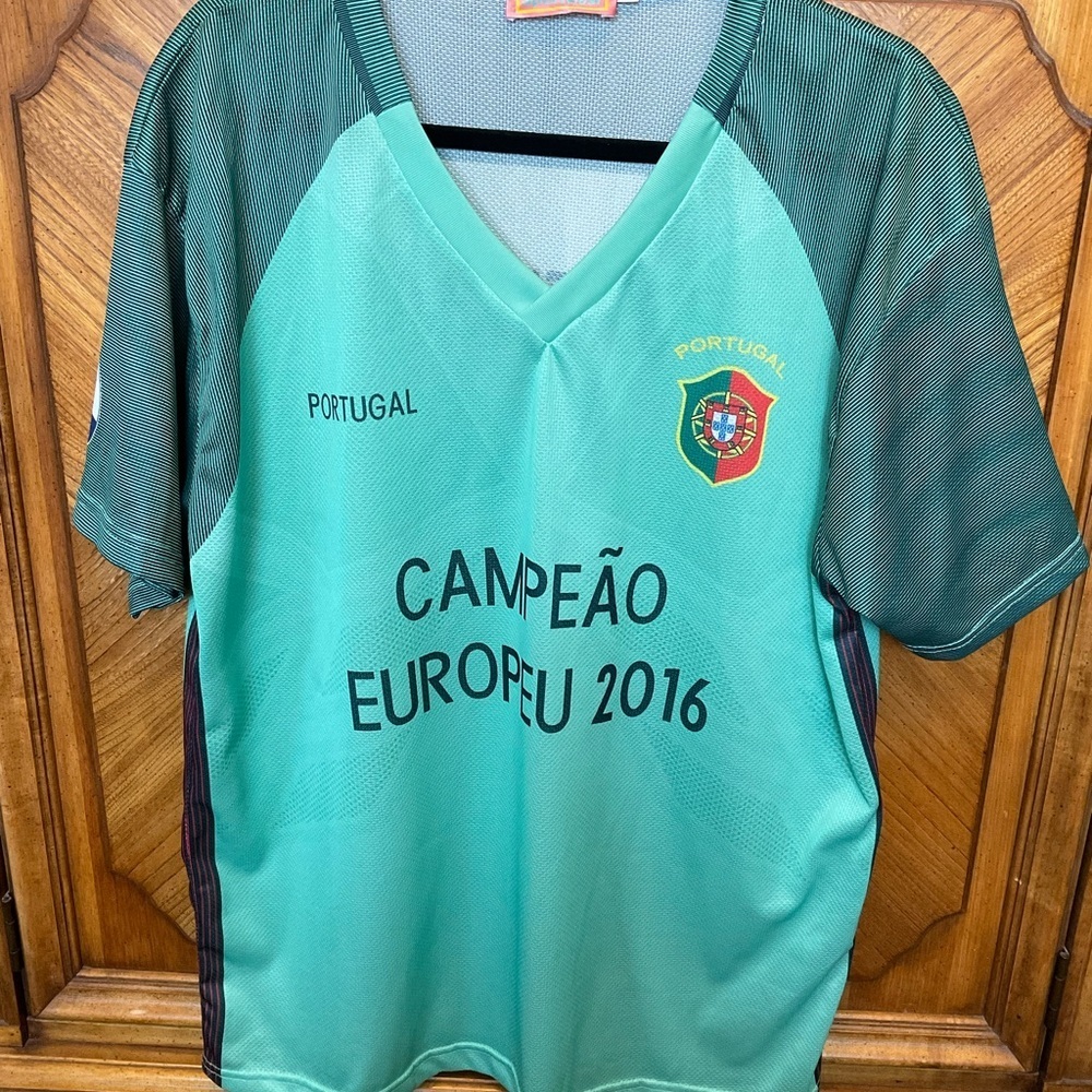 Portugal Men's Soccer Jersey - Euro Cup Champions 2016